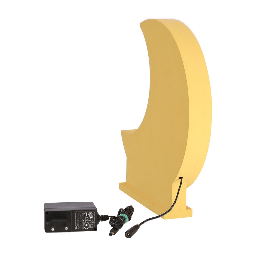 LED barnskrivbordslampa MOON LED/12W/230V gul