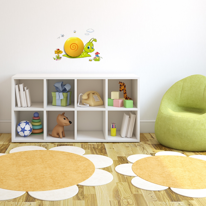 LED Barnvägglampa 1xLED/0,6W/3xAAA