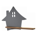 LED Barnvägglampa med hylla HOUSE LED/4W/230V grå/trä,