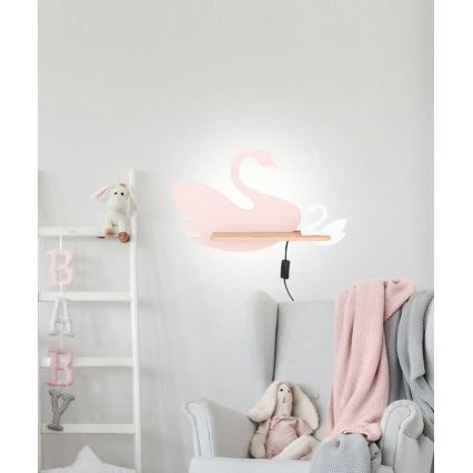 LED Barnvägglampa med hylla SWAN LED/5W/230V,