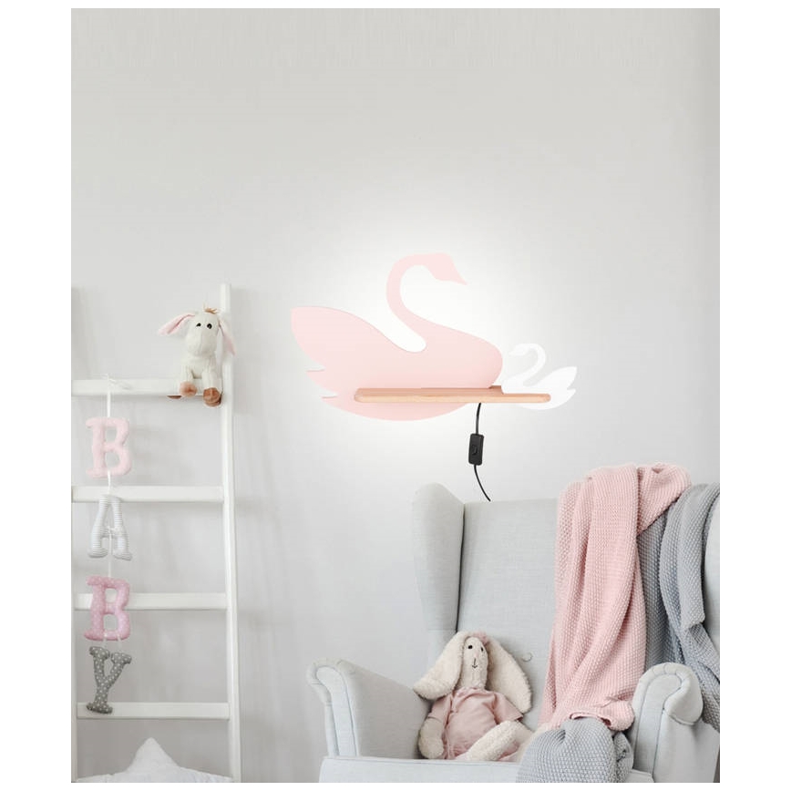 LED Barnvägglampa med hylla SWAN LED/5W/230V,