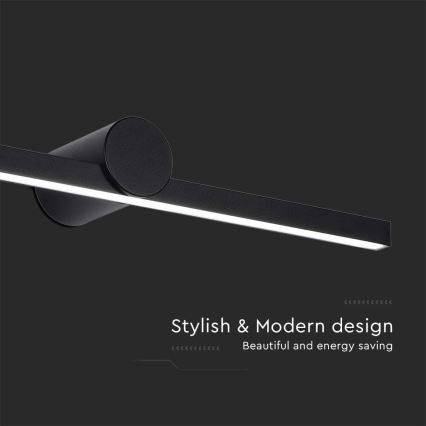 LED-belysning för badrumsspegel 10W/230V 4000K IP65 svart