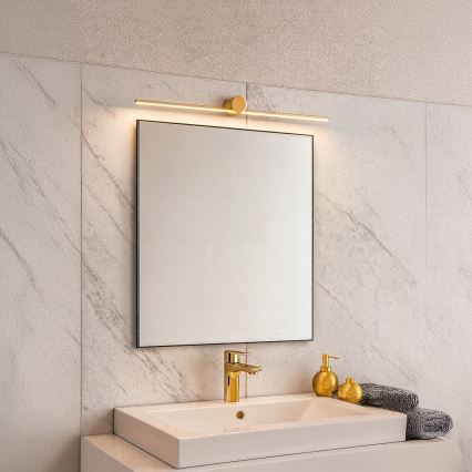 LED-belysning för badrumsspegel ARTIST LED/9W/230V 60 cm IP44 guld