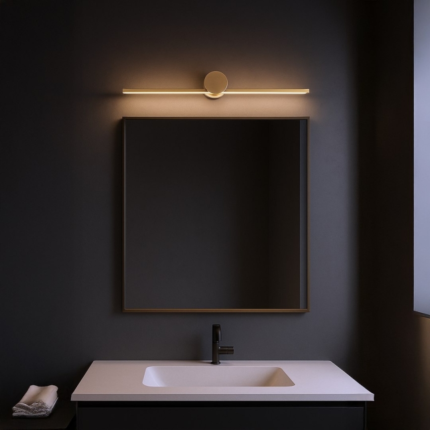 LED-belysning för badrumsspegel ARTIST LED/9W/230V 60 cm IP44 guld