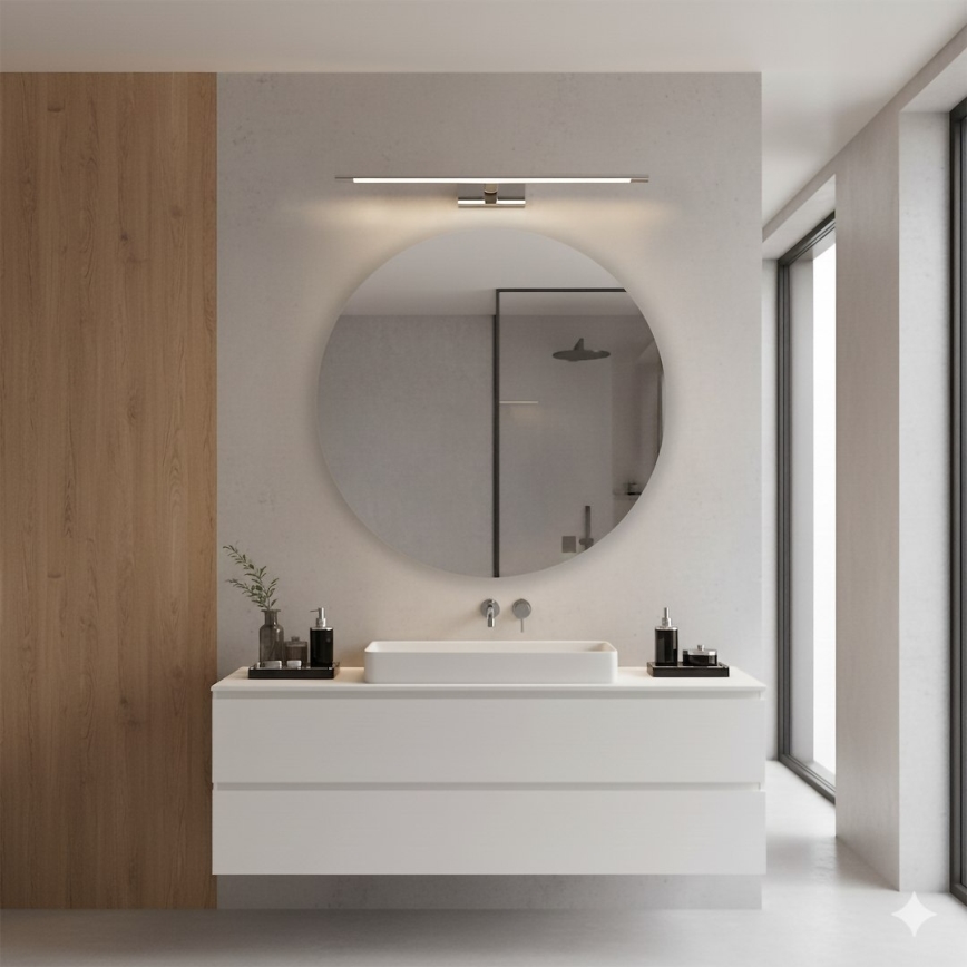 LED-belysning för badrumsspegel KLIMT LED/12W/230V 3000/4000/6000K 60 cm IP44 blank krom