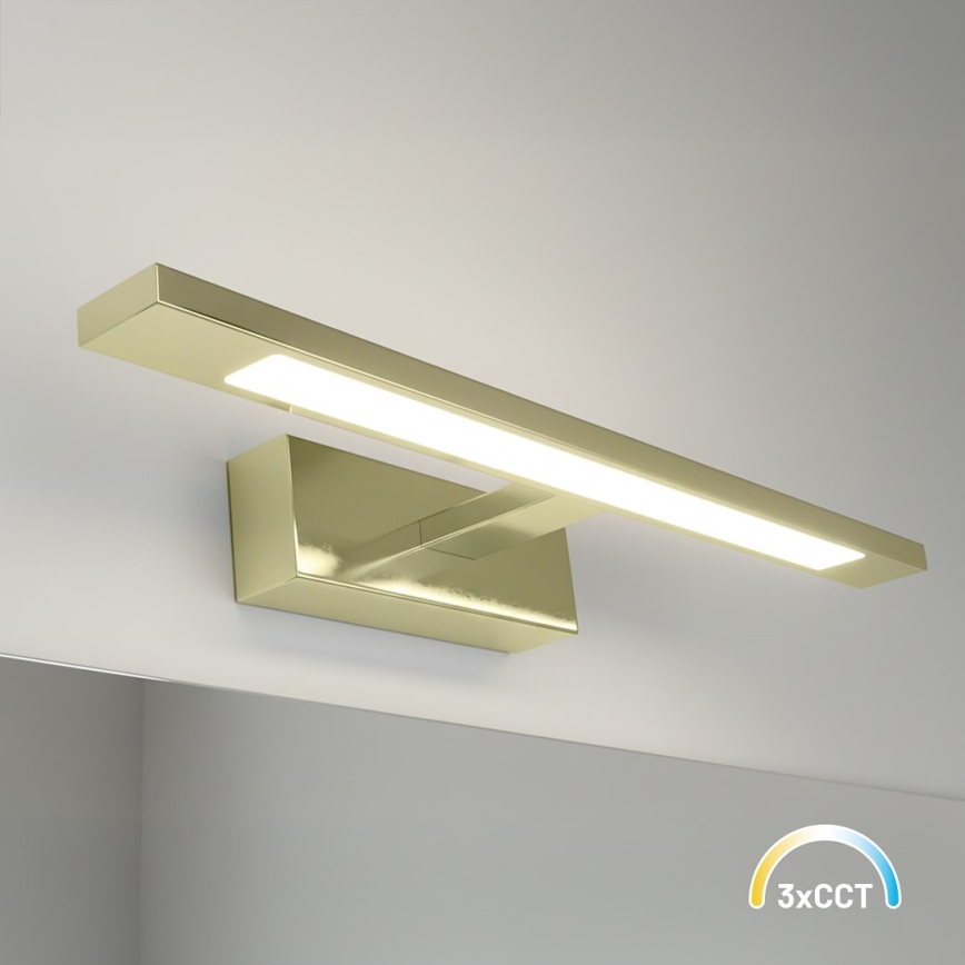 LED-belysning för badrumsspegel KLIMT LED/8W/230V 3000/4000/6000K 40 cm IP44 guld