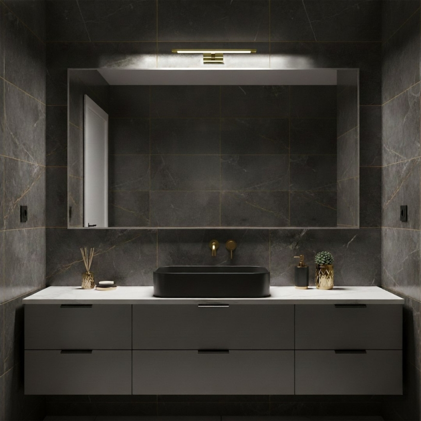 LED-belysning för badrumsspegel KLIMT LED/8W/230V 3000/4000/6000K 40 cm IP44 guld