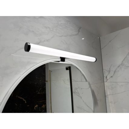 LED-belysning för badrumsspegel LED/12 W/230 V, 59,5 cm, IP44, svart