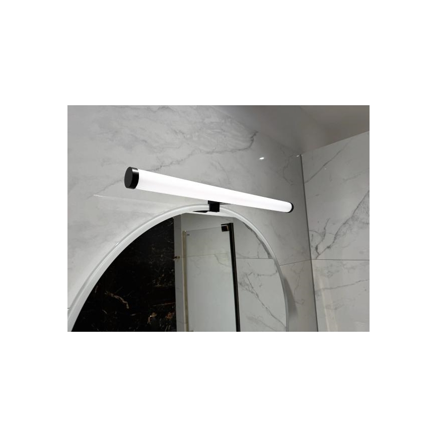 LED-belysning för badrumsspegel LED/12 W/230 V, 59,5 cm, IP44, svart