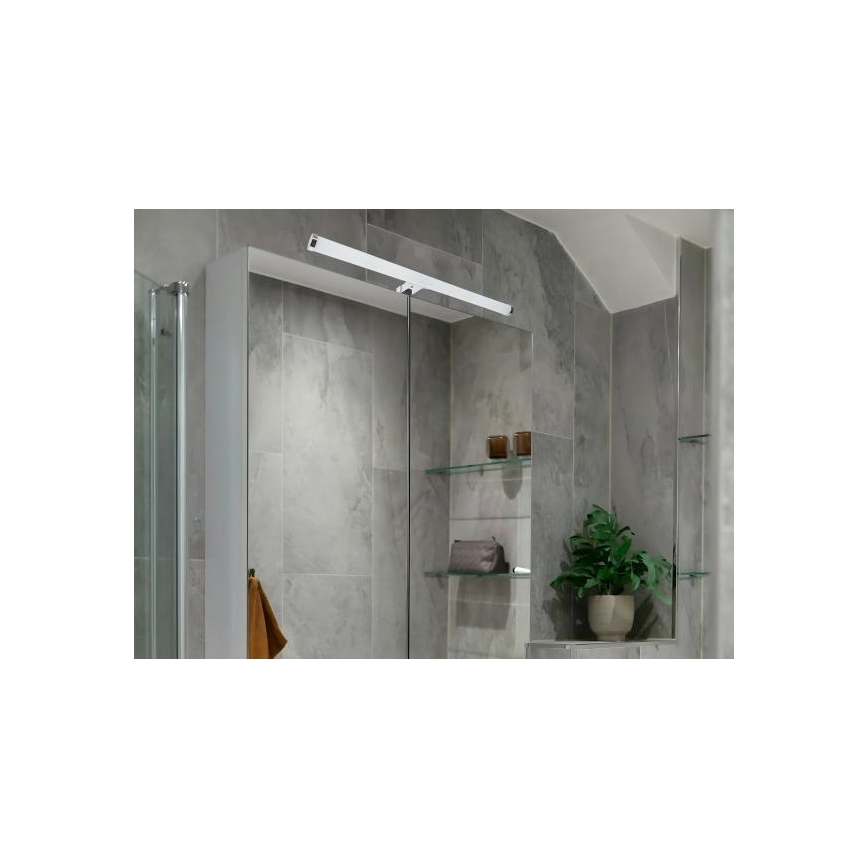 LED-belysning för badrumsspegel LED/12W/230V 59,5 cm IP44 blank krom