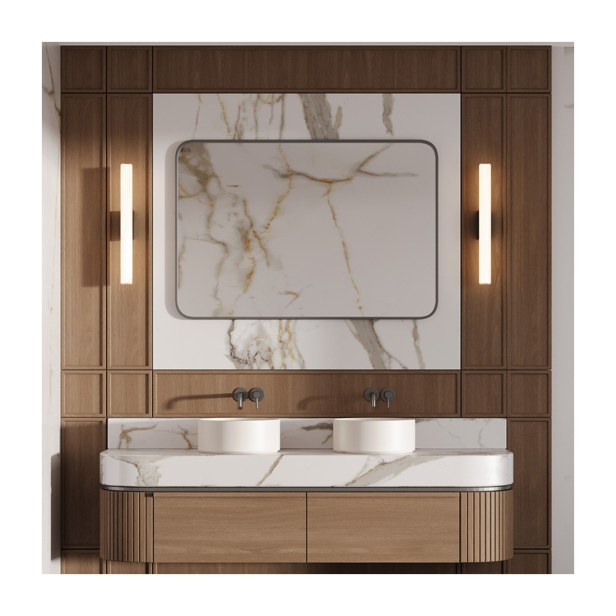 LED-spegelbelysning för badrum LINEA LED/12W/230V 3000/4000/6000K IP44 61 cm mattkrom