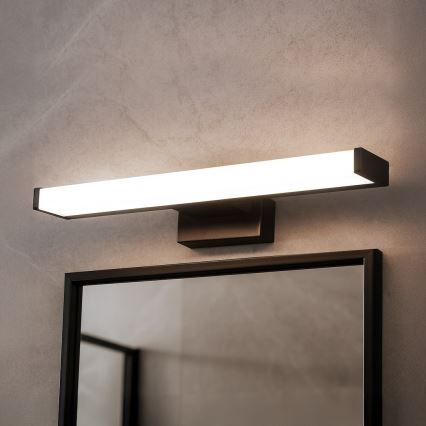LED-belysning för badrumsspegel MIRORE LED/5W/230V 30 cm IP44 svart