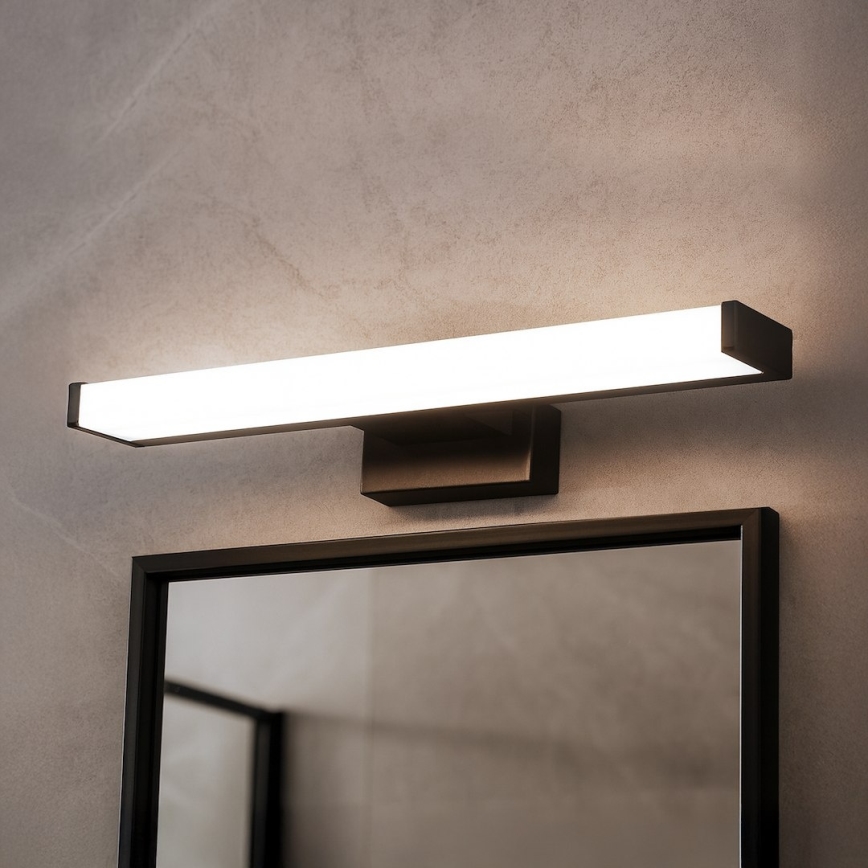 LED-belysning för badrumsspegel MIRORE LED/5W/230V 30 cm IP44 svart