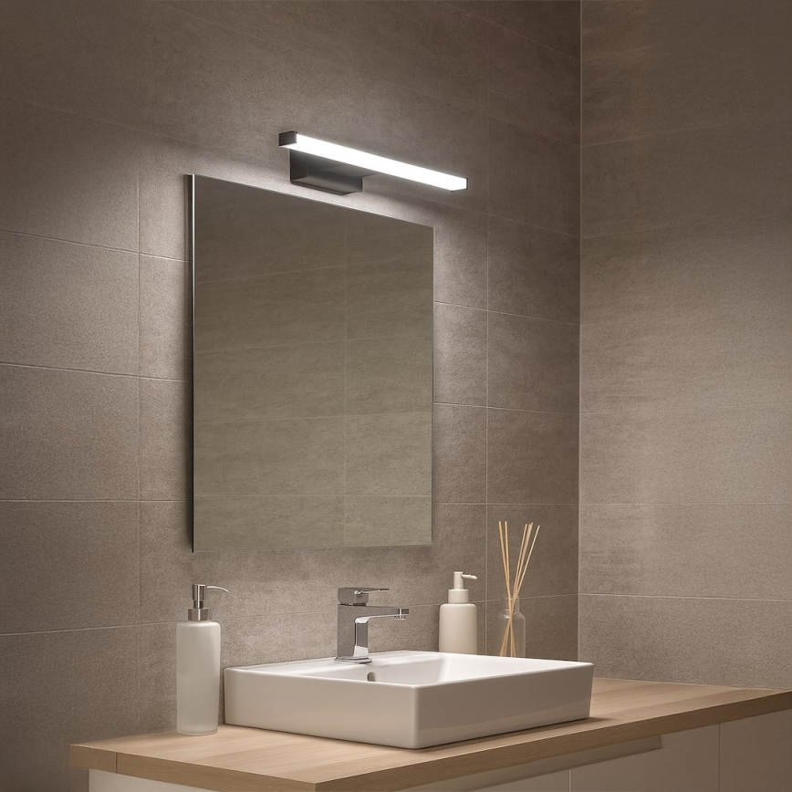 LED-belysning för badrumsspegel MIRORE LED/5W/230V 30 cm IP44 svart