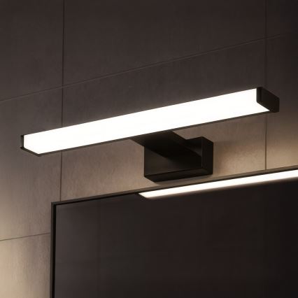 LED-belysning för badrumsspegel MIRORE LED/8W/230V 40 cm IP44 svart