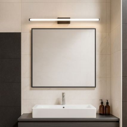 LED-belysning för badrumsspegel MIRORE LED/8W/230V 40 cm IP44 svart
