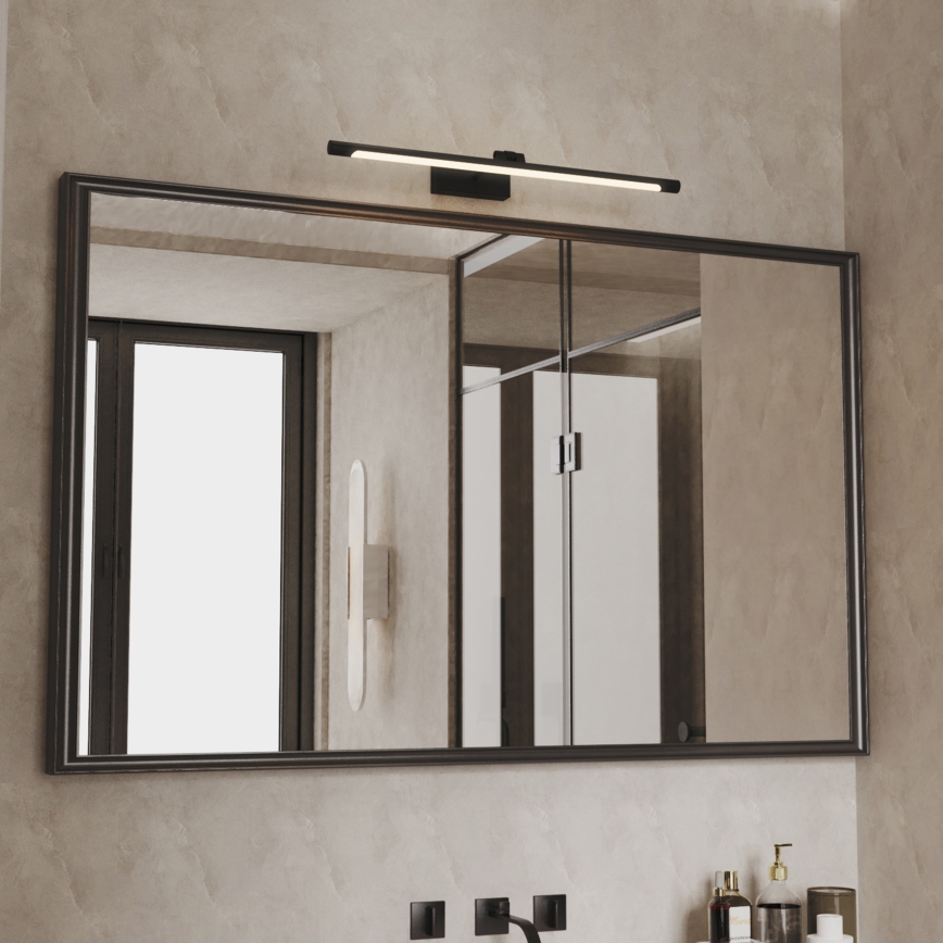 LED-belysning för badrumsspegel MIRROR LED/8W/230V 4000K IP44 60 cm svart