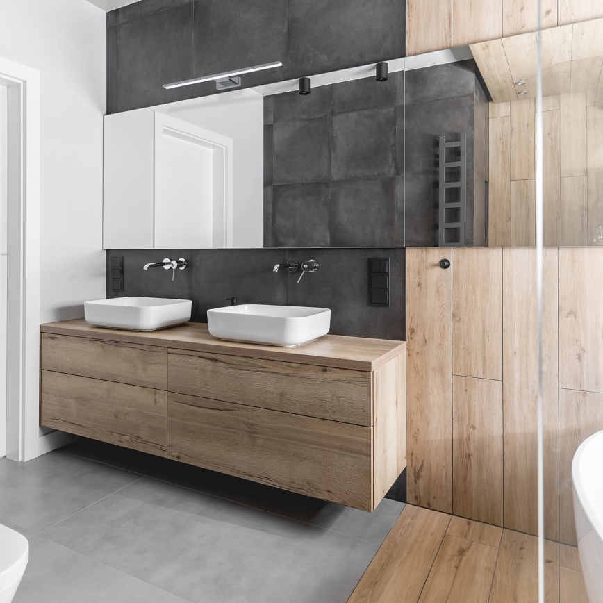 LED-belysning för badrumsspegel SHINE LED/13,8W/230V 60 cm IP44 blank krom