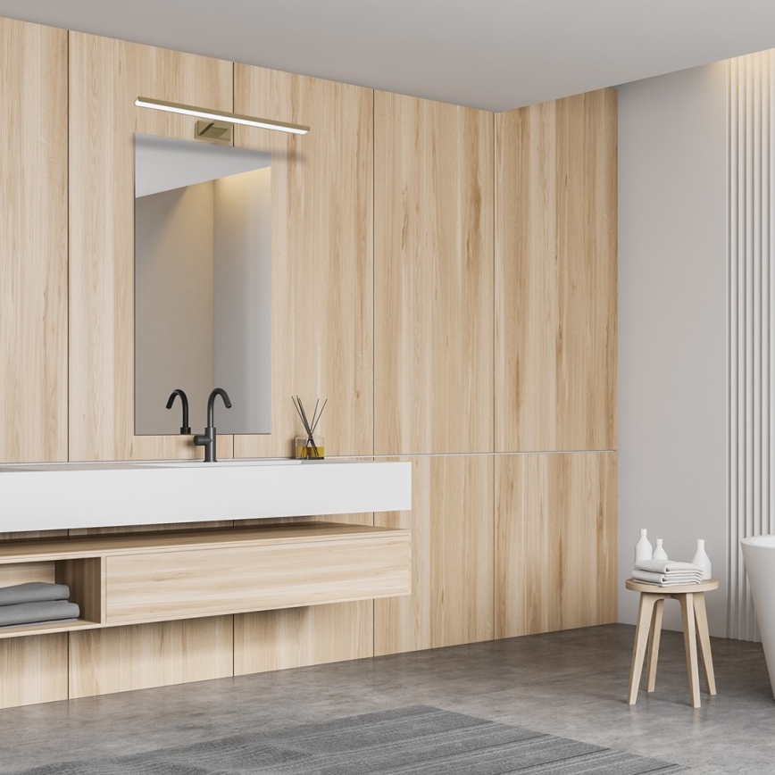 LED-belysning för badrumsspegel SHINE LED/13,8W/230V 60 cm IP44 mässing