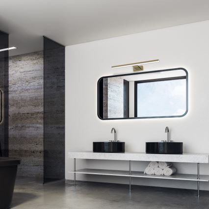 LED-belysning för badrumsspegel SHINE LED/13,8W/230V 60 cm IP44 mässing