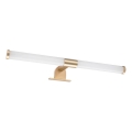 LED-belysning till badrumsspegel 2 i 1 APA LED/6W/230V 40 cm IP44 guldfärgad