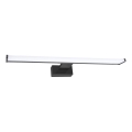 LED-belysning till badrumsspegel MIRORE LED/10W/230V 60 cm IP44 svart