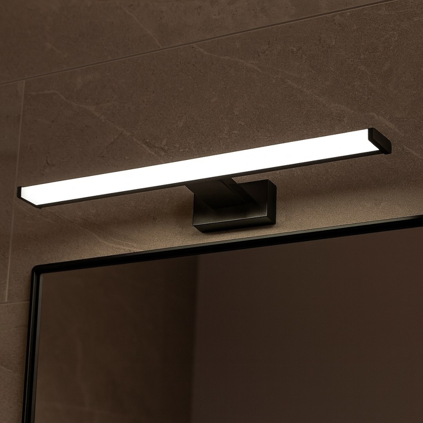 LED-belysning till badrumsspegel MIRORE LED/10W/230V 60 cm IP44 svart