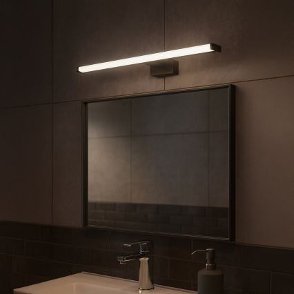 LED-belysning till badrumsspegel MIRORE LED/10W/230V 60 cm IP44 svart