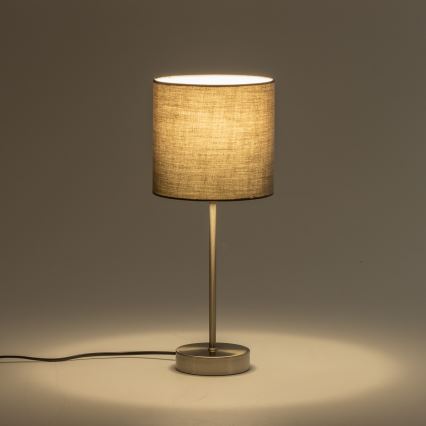 LED-bordslampa 1xE14/5W/230V grå/mattkrom