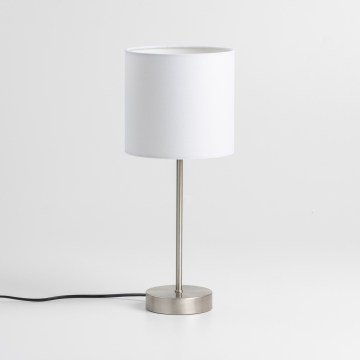 LED-bordslampa 1xE14/5W/230V vit/mattkrom