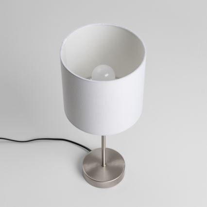 LED-bordslampa 1xE14/5W/230V vit/mattkrom