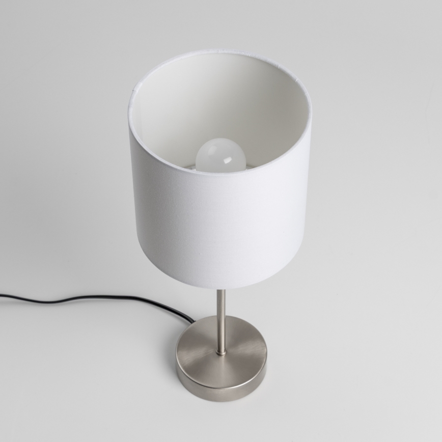 LED-bordslampa 1xE14/5W/230V vit/mattkrom