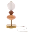 LED-bordslampa FLORES LED/10W/230V guld/orange/brun