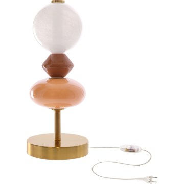 LED-bordslampa FLORES LED/10W/230V guld/orange/brun