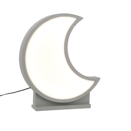LED-bordslampa för barn MOON LED/12W/230V grå