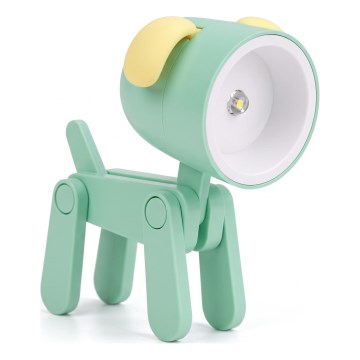 LED Bordslampa LED/0,06W/3xLR41 grön hund