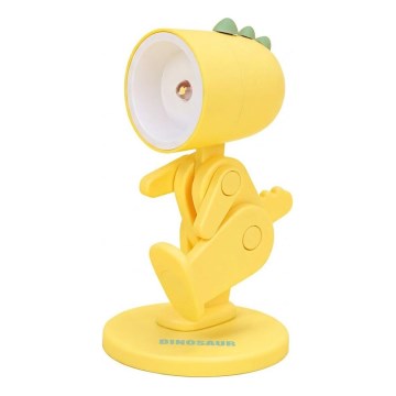 LED bordslampa LED/0,06W/3xLR41 gul dinosaurie