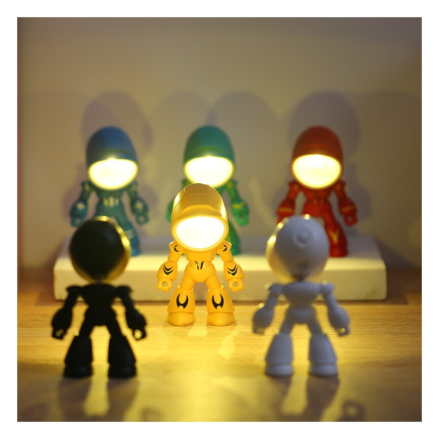 LED bordslampa LED/0,06W/3xLR41 robot blå