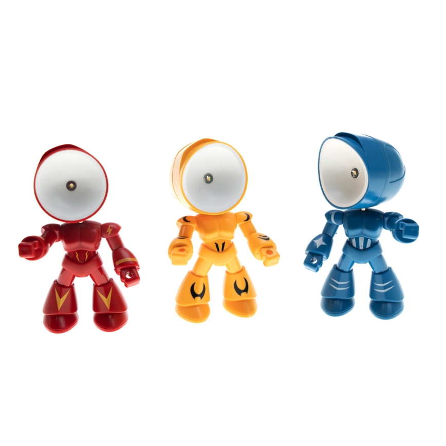 LED bordslampa LED/0,06W/3xLR41 robot blå