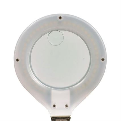 LED Bordslampa med förstoringsglas LED/6,5W/230V vit