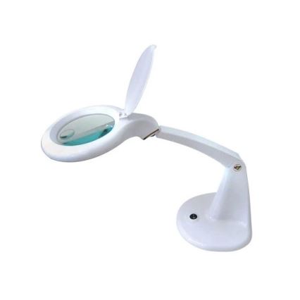 LED Bordslampa med förstoringsglas LED/6,5W/230V vit