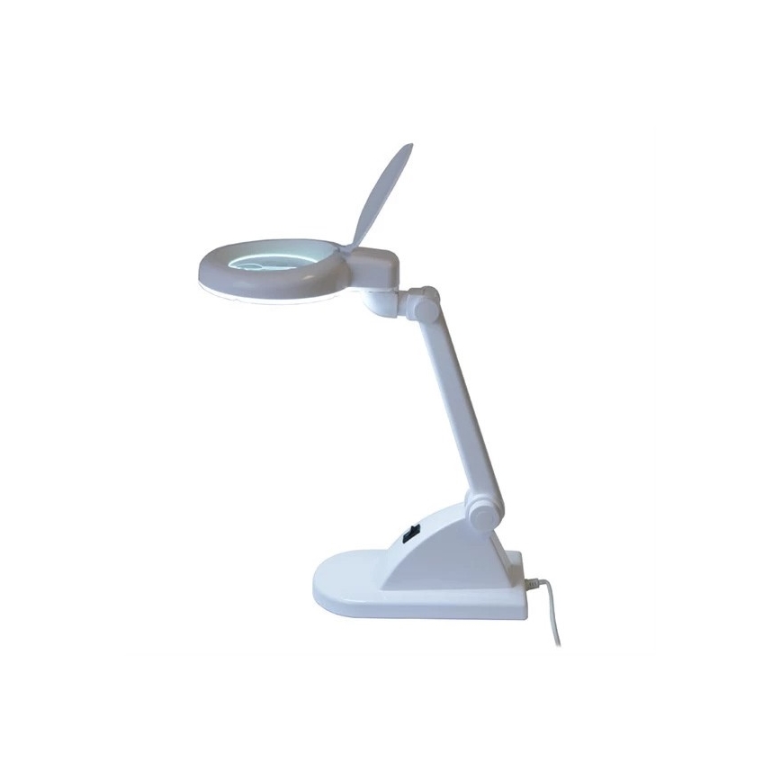 LED Bordslampa med förstoringsglas LED/6W/230V vit