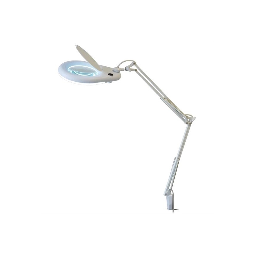 LED bordslampa med förstoringsglas LED/9W/230V vit/skinande krom