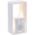 LED bordslampa med väckarklocka och laddning CALM LED/3,5W/5V