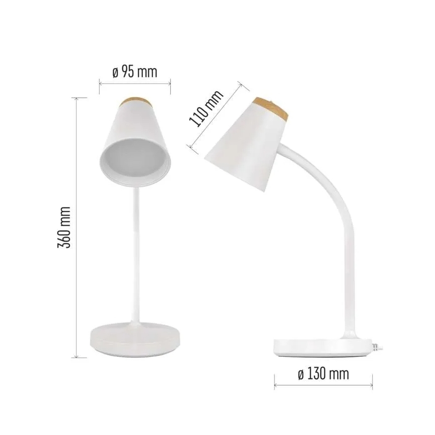 LED-bordslampa TARA LED/4,5W/230V 4000K vit
