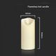 LED Candle LED/2xAA varm vit 11 cm