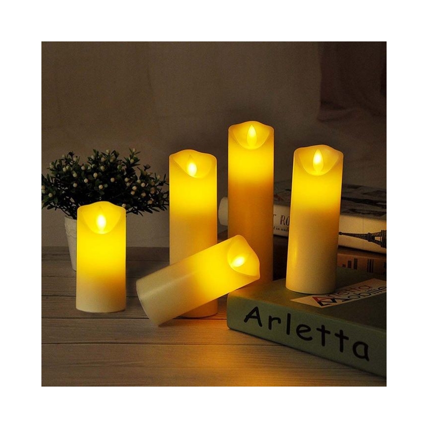 LED Candle LED/2xAA varm vit 15 cm