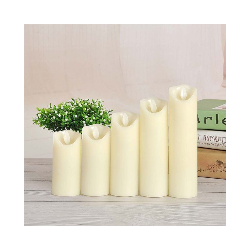 LED Candle LED/2xAA varm vit 20 cm