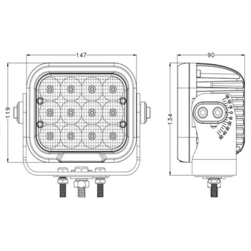 LED Car spotlight OSRAM LED/120W/10-30V IP68 5700K