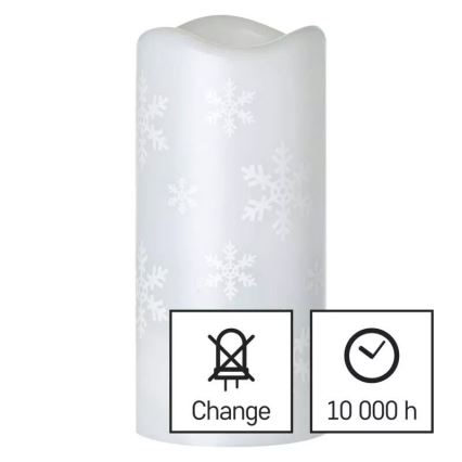 LED Christmas ljus LED/3xAAA snowflakes kall vit
